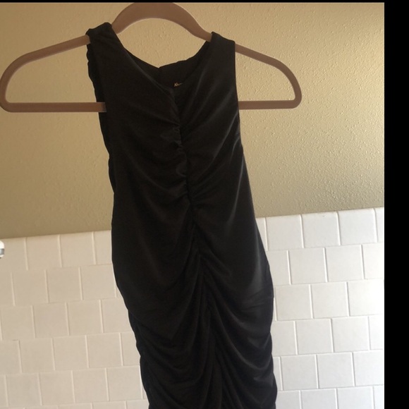 ABERCROMBIE Black Ruched Dress NWT - Picture 7 of 13